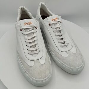 Good Man Brand White Leather Suede Sneakers Size 12 Color White MSRP $228‎ NWOB